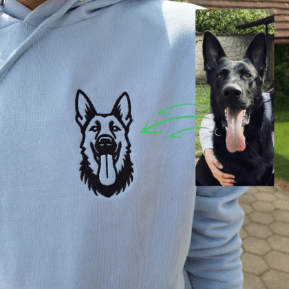 Jopica s kapuco z obrisom