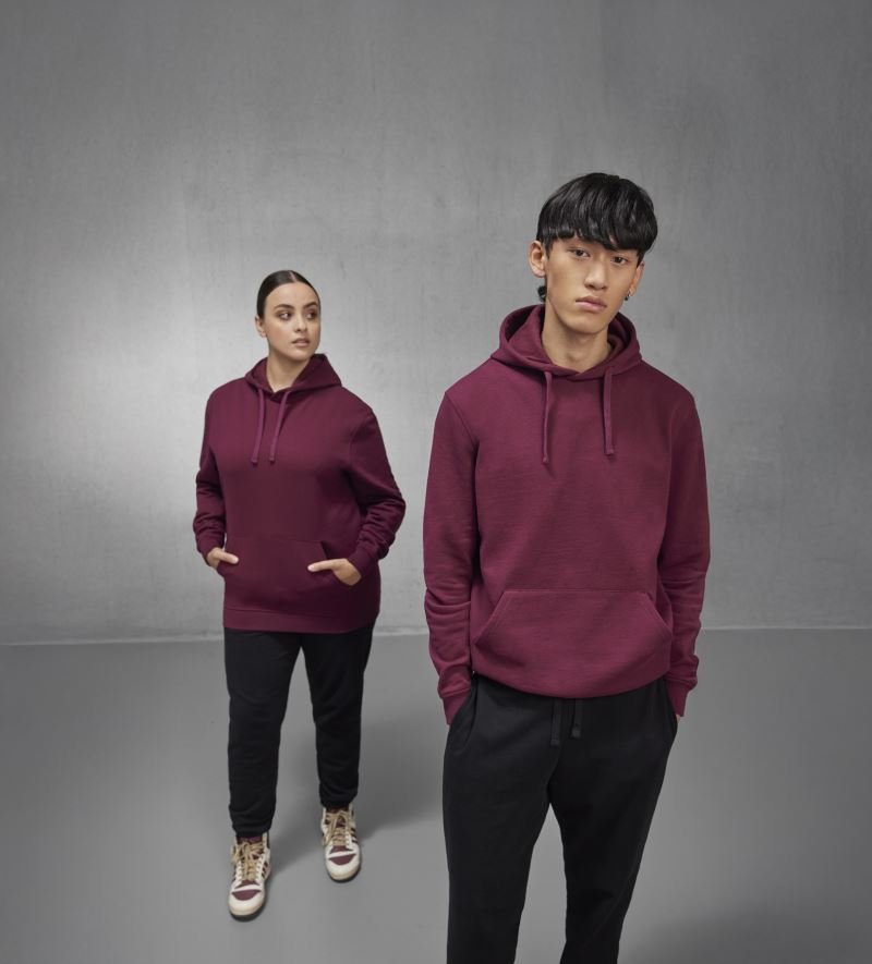 Unisex pulover s kapuco